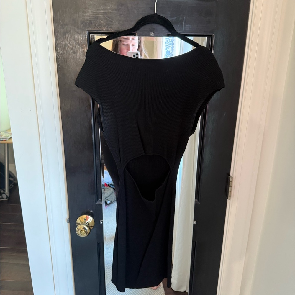 Wilfred Black Dress with cutout